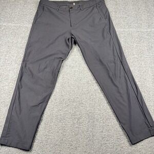 Lululemon Commission Slim Pants Mens 36x29 Black ABC Warpstreme Stretch LM5522S